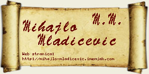 Mihajlo Mladićević vizit kartica